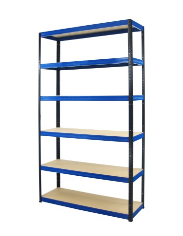 Regały - Regał Helios 213x110x35 cm 6 półek/175kg Czarno-Pomarańczowy - product 14