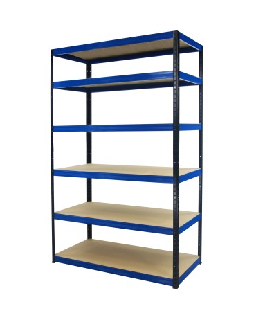 Regały - Regał Helios 213x110x45 cm 6 półek/175kg Czarno-Pomarańczowy - product 10