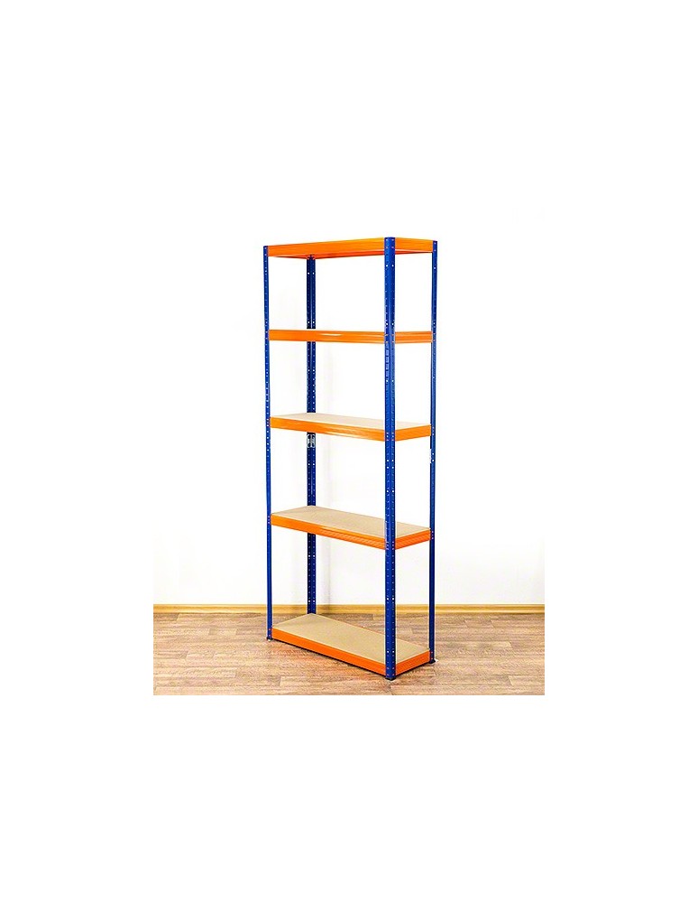 Regały - Regał Helios 196x110x30 cm 5 półek/175kg Czarno-Biały - product b2b.wamar.biz 2