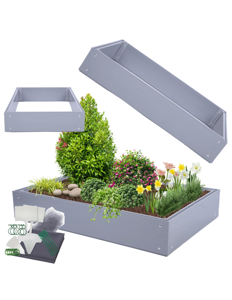 Warzywnik z tworzywa sztucznego - Warzywnik skrzynia na warzywa grządka plastik 20x120x80 warzywniak PCV - product b2b.wamar.biz 1