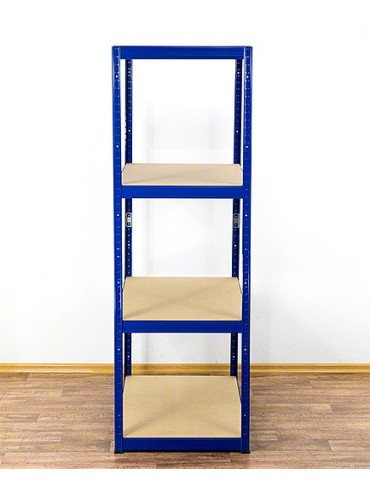 Regały Magazynowe - Regał Helios 180x75x45 cm 4 półki/275kg Biało-Pomarańczowy - product 5