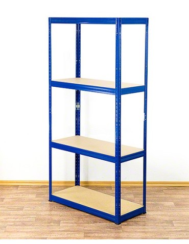 Regały - Regał Helios 180x100x45 cm 4 półki/275kg Czarno-Biały - product 6