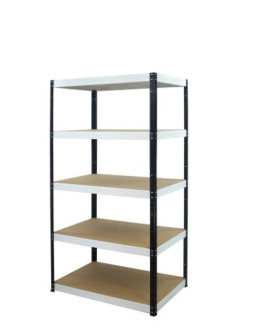 Regały Magazynowe - Regał Helios 180x110x30 cm 5 półek/275kg Biało-Pomarańczowy - product 10