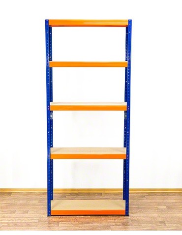 Regały Magazynowe - Regał Helios 196x90x30 cm 5 półek/275kg Biało-Pomarańczowy - product 6