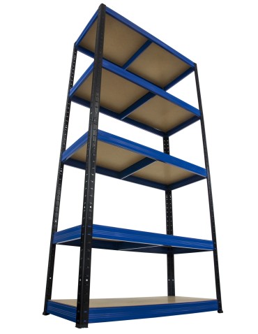 Regały Magazynowe - Regał Helios 196x90x45 cm 5 półek/275kg Biało-Pomarańczowy - product 14