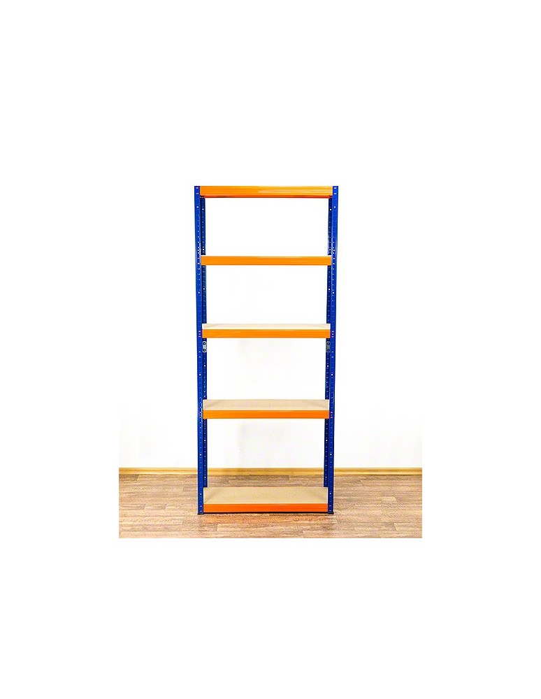 Regały Magazynowe - Regał Helios 196x120x50 cm 5 półek/275kg Biało-Pomarańczowy - product b2b.wamar.biz 6