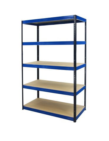 Regały - Regał Helios 196x110x60 cm 5 półek/275kg Czarno-Pomarańczowy - product 11