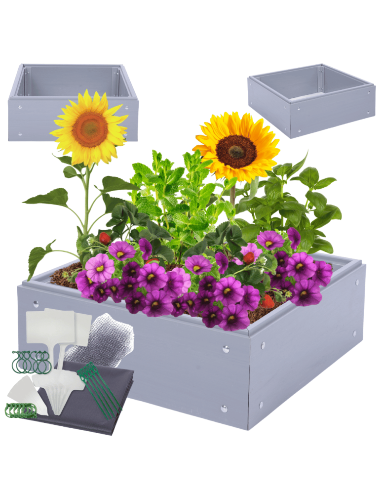 Warzywnik z tworzywa sztucznego - Skrzynia na warzywa plastikowa grządka warzywnik 20x80x60 warzywniak PCV - product b2b.wamar.biz 1