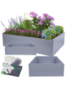 Skrzynia na warzywa z tworzywa grządka warzywnik 40x180x110 warzywniak PCV
