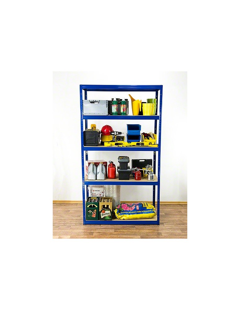 Regały - Regał Helios 213x110x60 cm 5 półek/275kg Czarno-Pomarańczowy - product b2b.wamar.biz 9