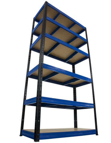 Regały - Regał Helios 213x110x40 cm 6 półek/275kg Czarno-Biały - product 13