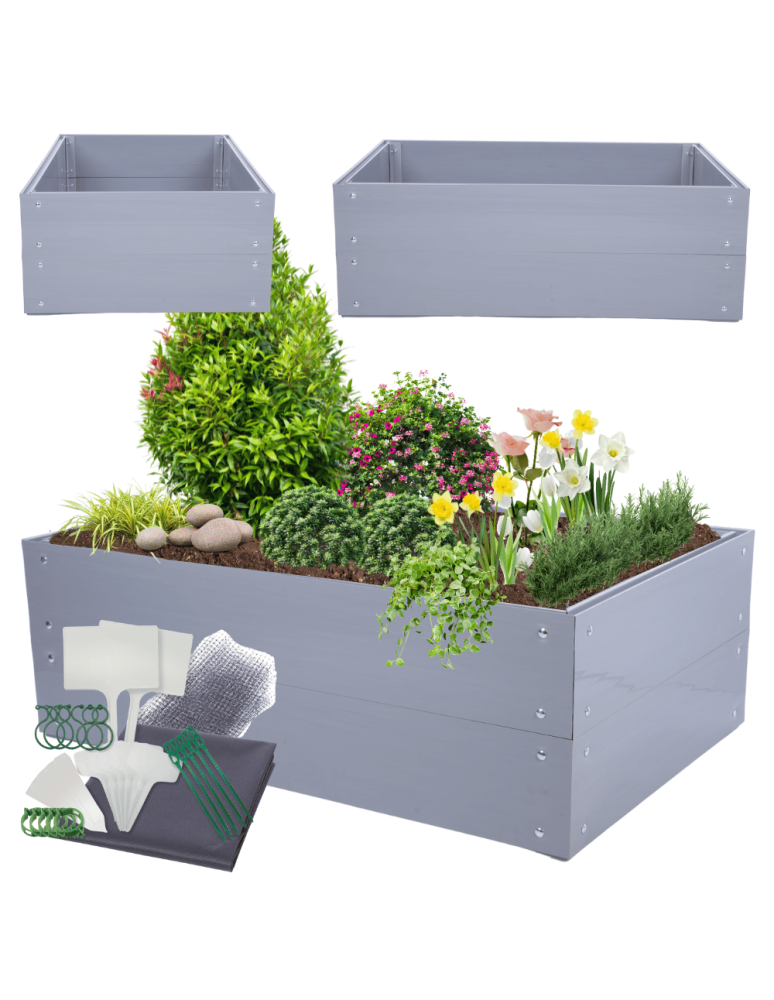 Warzywnik z tworzywa sztucznego - Skrzynia na warzywa z tworzywa grządka warzywnik 40x120x60 warzywniak PCV - product b2b.wamar.biz 1