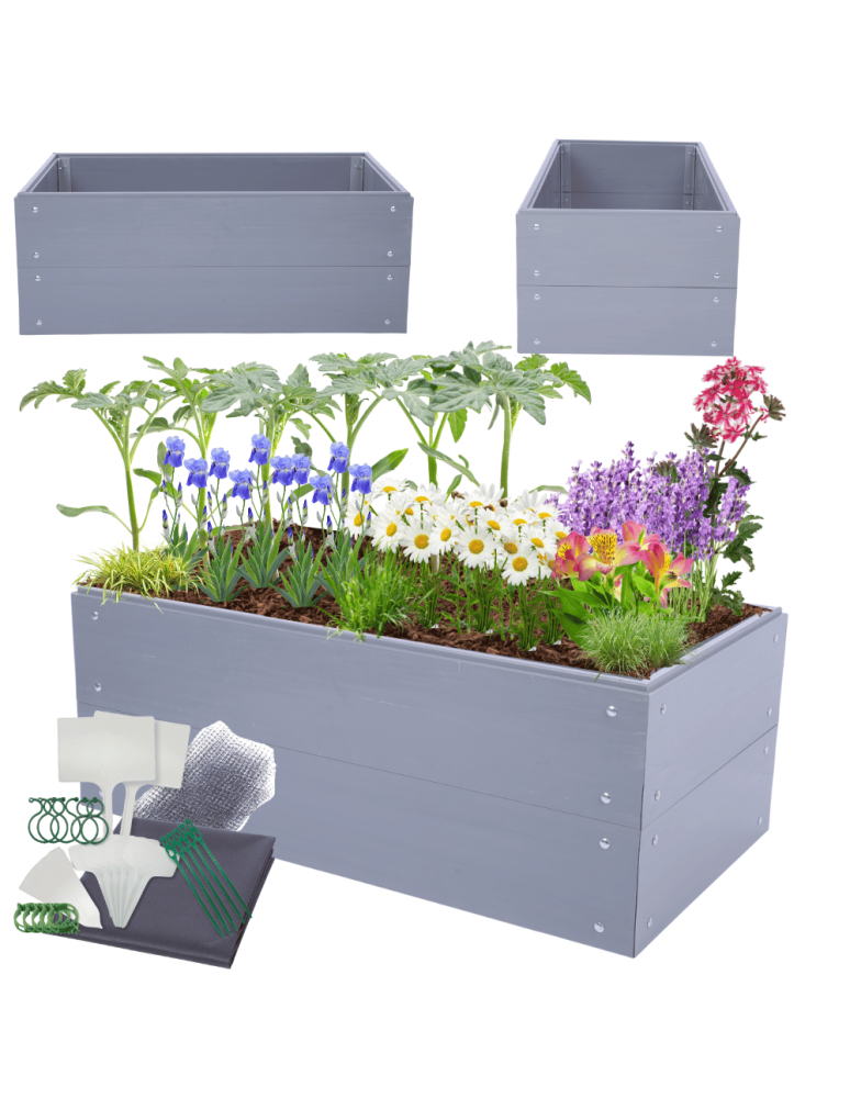 Warzywnik z tworzywa sztucznego - Skrzynia na warzywa plastikowa grządka warzywnik 40x110x45 warzywniak PCV - product b2b.wamar.biz 1