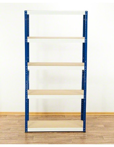 Regały - Regał Helios 213x90x40 cm 5 półek/350kg Biało-Pomarańczowy - product 5