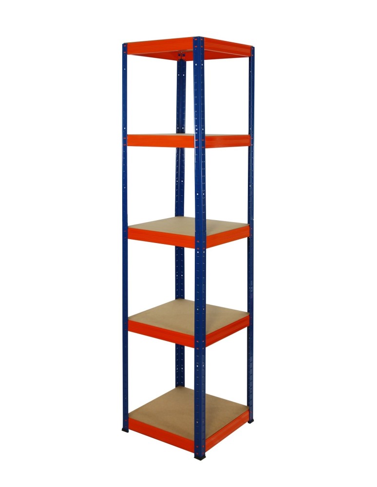 Regały - Regał Helios 180x40x40 cm 5 półek/175kg Niebiesko-Pomarańczowy - product b2b.wamar.biz 1