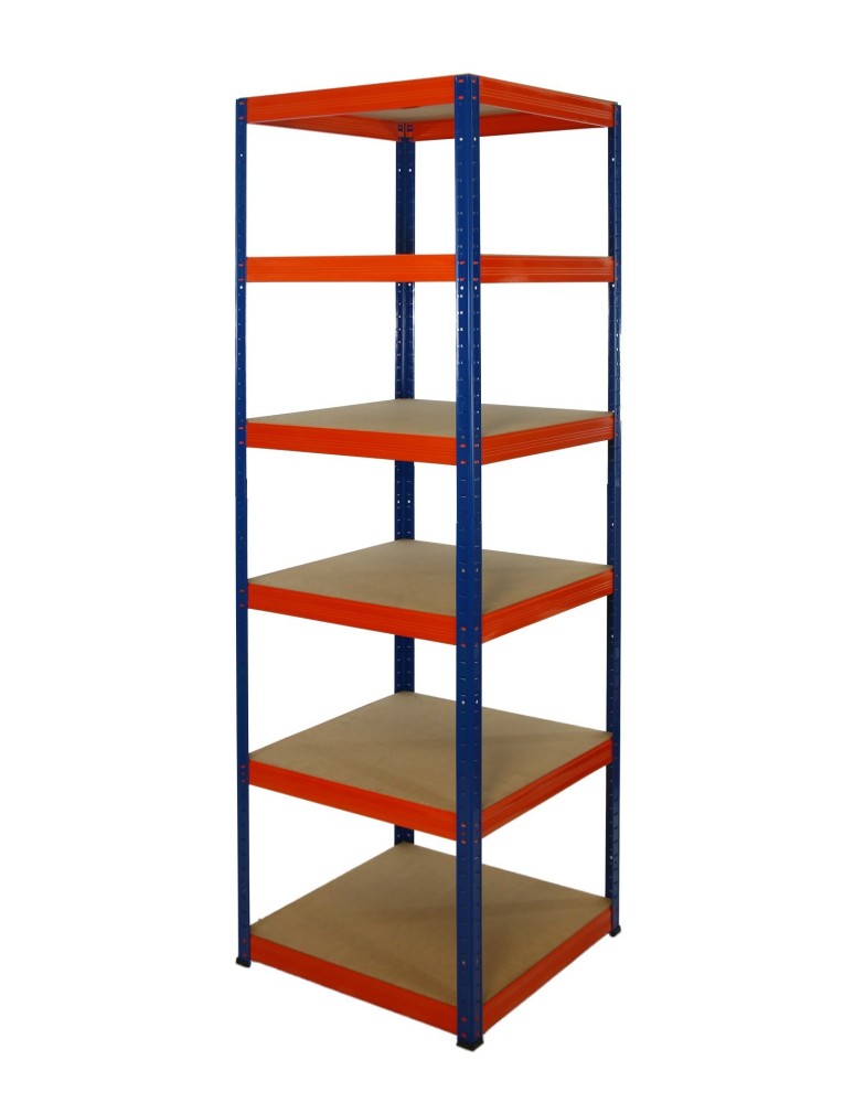 Regały - Regał Helios 213x60x60 cm 6 półek/175kg Niebiesko-Pomarańczowy - product b2b.wamar.biz 1