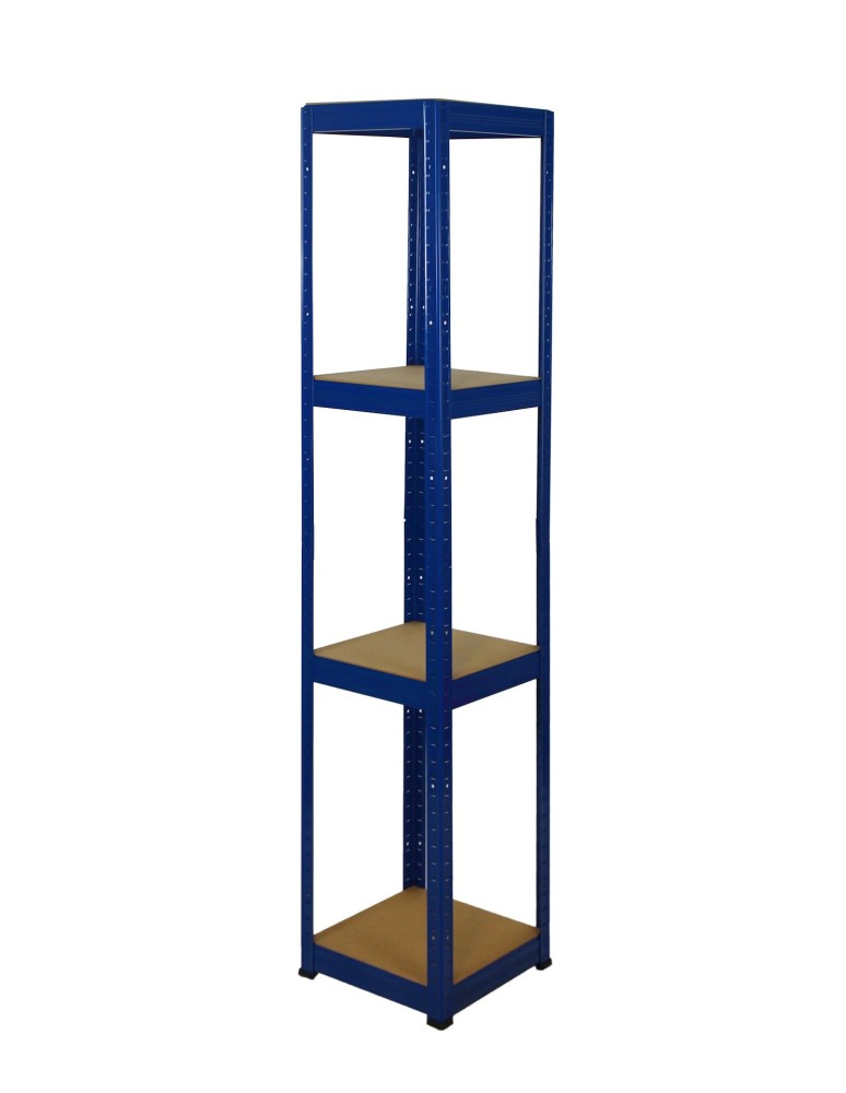Regały - Regał Helios 180x35x35 cm 4 półki/175kg Niebiesko-Niebieski - product b2b.wamar.biz 1