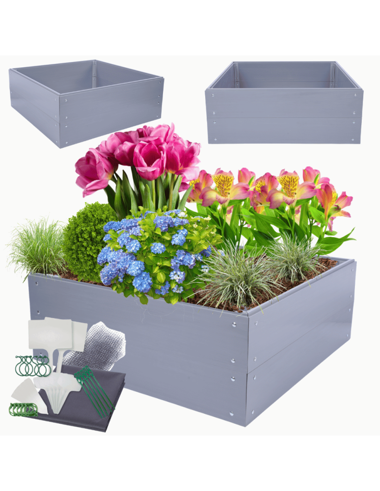 Warzywnik z tworzywa sztucznego - Grządka podwyższona z tworzywa warzywnik 40x100x100 warzywniak PCV - produkt b2b.wamar.biz 1