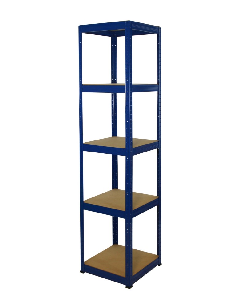 Regały - Regał Helios 180x45x45 cm 5 półek/175kg Niebiesko-Niebieski - product b2b.wamar.biz 1
