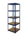 Regał Helios 180x60x60 cm 5 półek/175kg Niebiesko-Niebieski