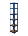 Regał Helios 196x35x35 cm 6 półek/175kg Niebiesko-Niebieski
