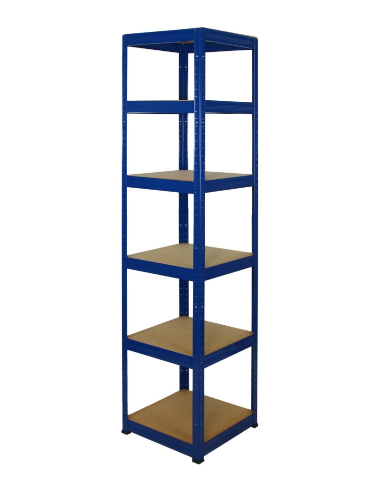 Regały - Regał Helios 196x45x45 cm 6 półek/175kg Niebiesko-Niebieski - product b2b.wamar.biz 1