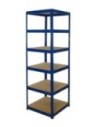 Regał Helios 196x60x60 cm 6 półek/175kg Niebiesko-Niebieski