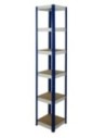 Regał Helios 196x35x35 cm 6 półek/175kg Niebiesko-Biały