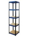 Regał Helios 180x45x45 cm 5 półek/175kg Niebiesko-Niebieski