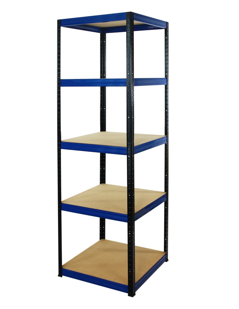 Regały - Regał Helios 213x60x60 cm 5 półek/175kg Czarno-Niebieski - product b2b.wamar.biz 1