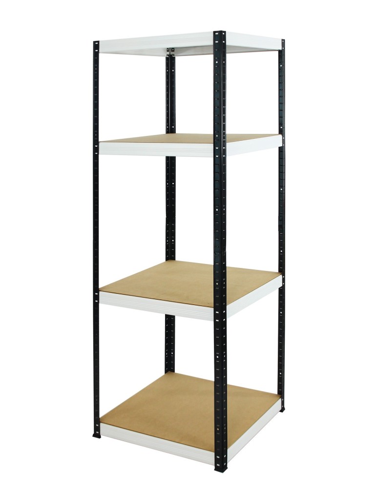 Regały - Regał Helios 180x50x50 cm 4 półki/175kg Czarno-Biały - produkt b2b.wamar.biz 1
