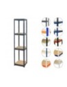 Regał metalowy regał magazynowy garażowy HELIOS premium 180x040x40 4 półki