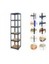 Regał metalowy regał magazynowy garażowy HELIOS premium 213x040x40 6 półek
