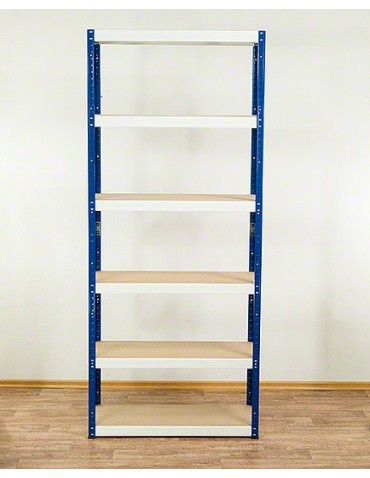 Regały Magazynowe - Regał Helios 196x75x50 cm 6 półek/400kg Biało-Pomarańczowy - product 6