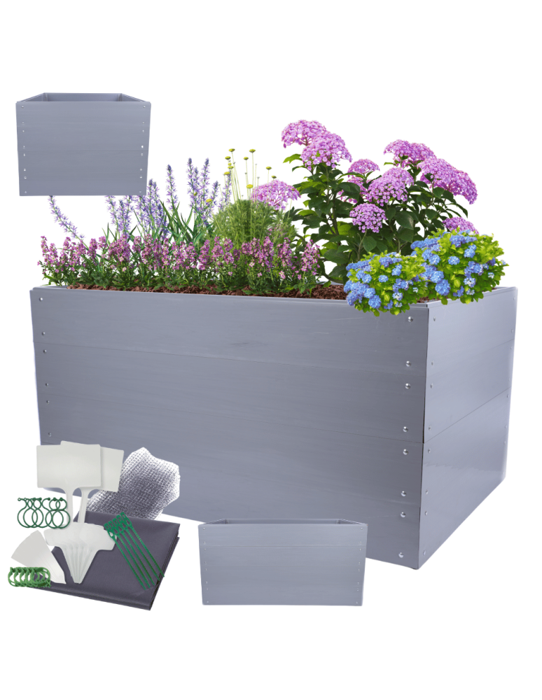 Warzywnik z tworzywa sztucznego - Grządka podwyższona z tworzywa WYSOKA DONICA 80x160x110 PCV - product b2b.wamar.biz 1