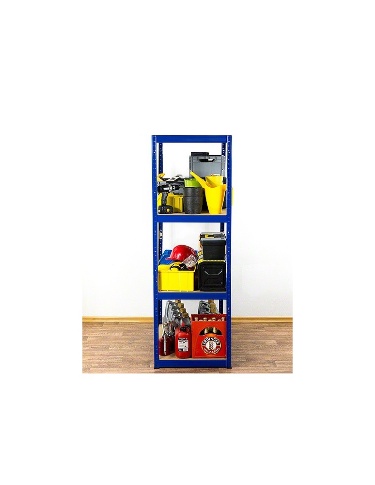 Regały - Regał Helios 180x100x60 cm 4 półki/400kg Czarno-Biały - produkt b2b.wamar.biz 9