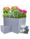 Skrzynia na warzywa plastikowa grządka WYSOKA DONICA 80x120x110 PCV