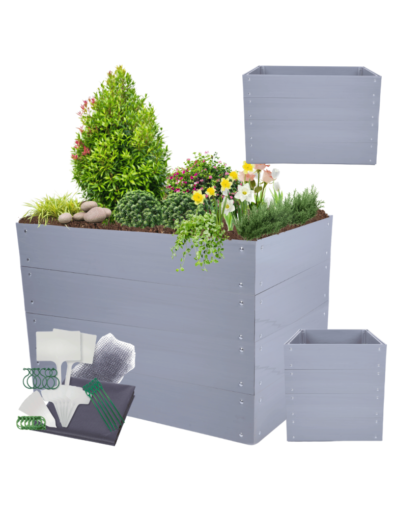 Warzywnik z tworzywa sztucznego - Skrzynia na warzywa plastikowa grządka WYSOKA DONICA 80x110x80 PCV - product b2b.wamar.biz 1