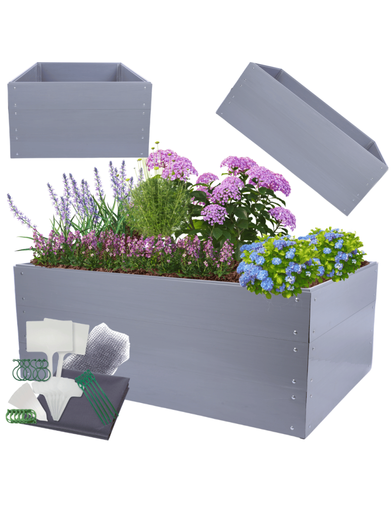 Warzywnik z tworzywa sztucznego - Skrzynia na warzywa plastikowa grządka warzywnik 60x160x100 warzywniak PCV - product b2b.wamar.biz 1