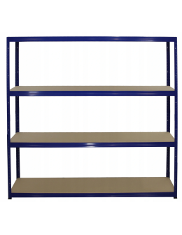 Regał Helios 180x150x30 cm 4 półki/175kg Niebiesko-Niebieski