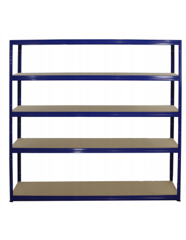 Regał Helios 180x150x30 cm 5 półek/175kg Niebiesko-Niebieski