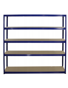 Regał Helios 180x150x30 cm 5 półek/175kg Niebiesko-Niebieski