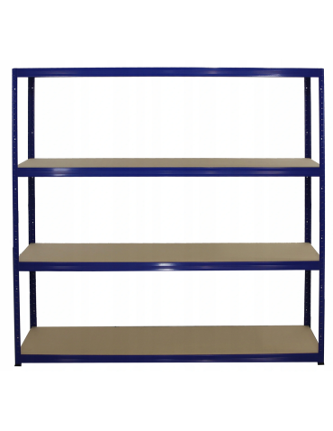 Regał Helios 180x180x30 cm 5 półek/275kg Niebiesko-Niebieski