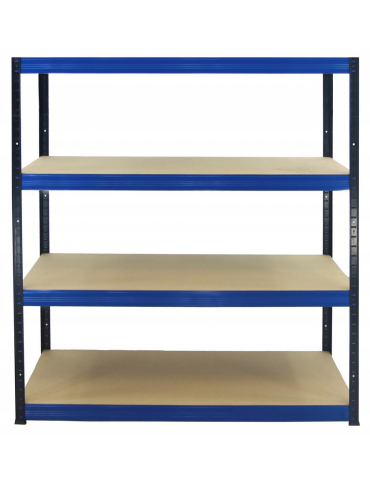 Regał Helios 213x180x60 cm 4 półki/275kg Niebiesko-Niebieski