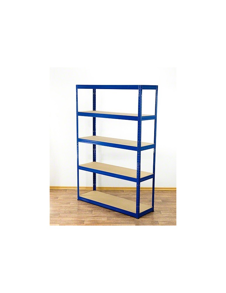 Regały - Regał Helios 196x100x60 cm 5 półek/275kg Czarno-Pomarańczowy - product b2b.wamar.biz 7