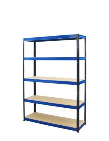 Regały - Regał Helios 196x100x60 cm 5 półek/275kg Czarno-Pomarańczowy - product 11