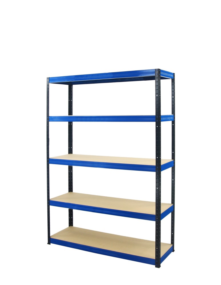 Regały - Regał Helios 196x100x60 cm 5 półek/275kg Czarno-Pomarańczowy - product b2b.wamar.biz 11