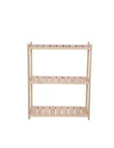 Regał drewniany do spiżarni LSR 3 półki proste Naturalny - product 2