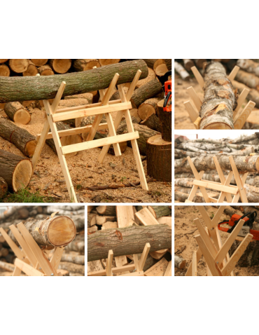 Art. Ogrodowe - Kozioł do cięcia drewna - Sosnowy/ Niemalowany - product 7