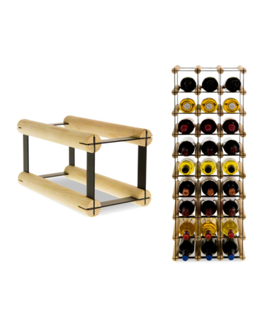 Stojak na Butelkę Szklaną/ PET — RW-8 — Surowy